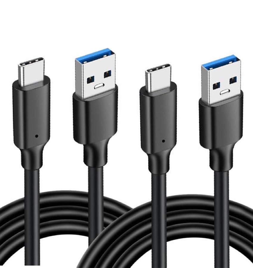 USB3.2 Type A to USB-C 10Gbps Cable,AUBEAMTO USB3.2 Gen 2 Type C Data Cable, 3A 60W PD Fast Charging Cable, 2 Pack 1.6ft+1.6ft
